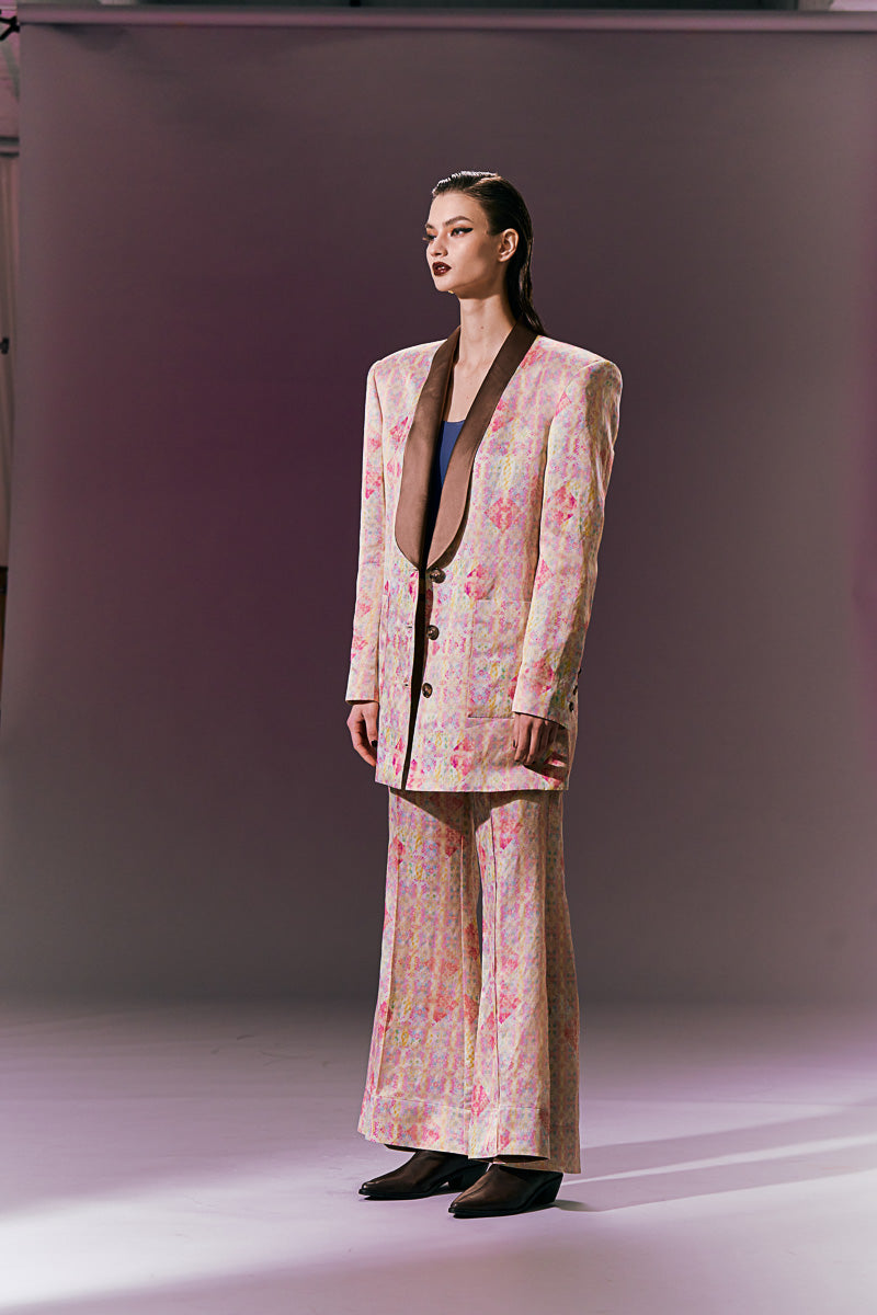 Boxing oversized Silk Singlet