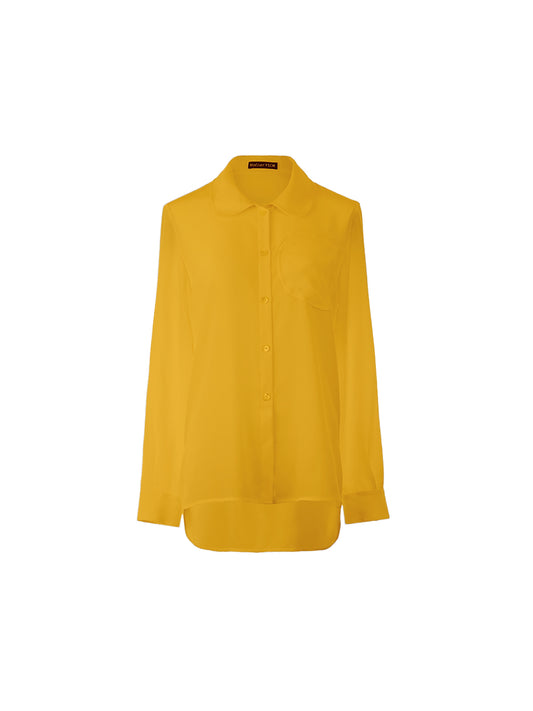 Yellow shirt on a white background