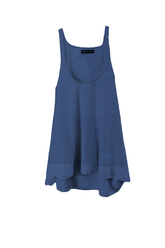 Boxing oversized Silk Singlet - Atelier YSCM 