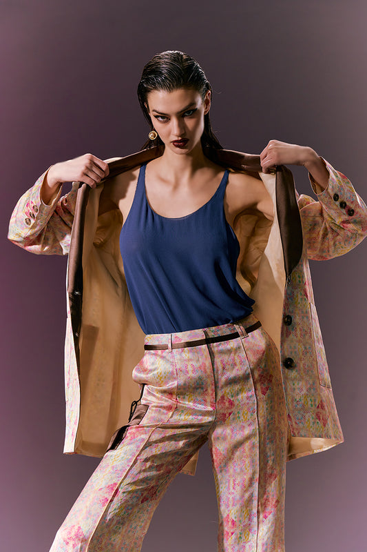 Boxing oversized Silk Singlet - Atelier YSCM 