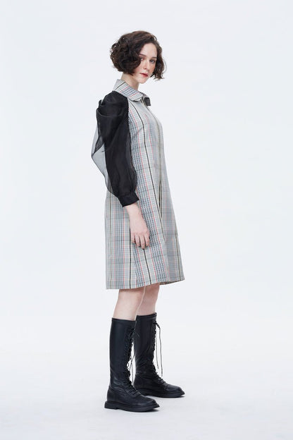 Fancy Check Dress - Atelier YSCM
