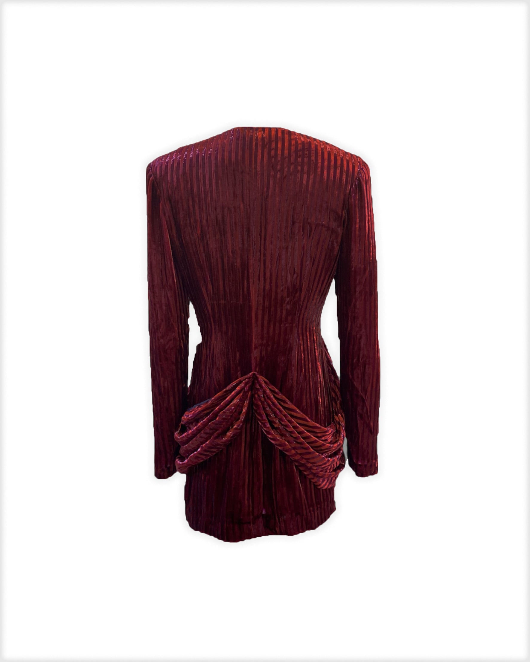 Velvety stripes dress