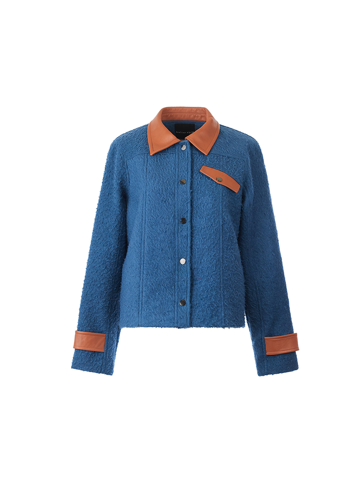 Leather patched Jacket - Atelier YSCM